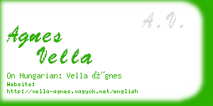 agnes vella business card